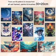Drofe 20×30cm Painting by Number Anime Paint by Numbers Digital oil painting by numbers Coloring Num