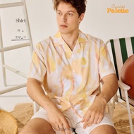 Tilly Milly เสื้อเชิ้ตผู้ชายลายบลัช (สีเหลือง) - Sunset Palette Collection