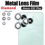 Diamond Metal Camera For Honor X5C Plus 4G 5G 2026 Tempered Glass Lens Ring Protector For HonorX5CPl