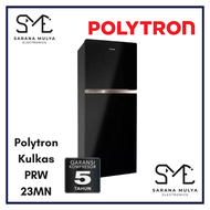 POLYTRON KULKAS 2 PINTU PRA 23MN- LEMARI ES 2 PINTU TANPA BUNGA ES 220L