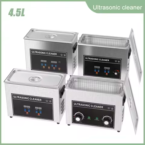 Ultrasonic Cleaner Machine 4L with Heater High Power 180W 110v US EU 220V Ultrasonic Bath Dental Cle