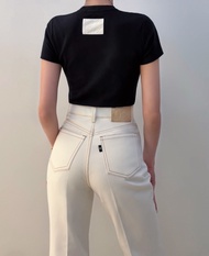 OWN MONEY The FRAME Jeans กางเกงขาวยาว