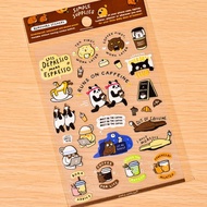 防水透明貼紙 - Runs on Caffeine