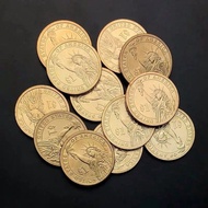 United States 1 US Dollar Genuine Coins US Dollars Goddess of Liberty President Commemorative Coins 