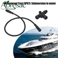 Aoresac สำหรับ NMEA 2000 Drop Backbone Cable สายเคเบิล 0.5 ม ความแข็งแรงสูงความเร็วที่รวดเร็ว M12 Th