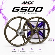 G500 CUSTOM HUB RIM 1.4/1.4x17 Y15ZR Y16ZR/Y15 5 Batang Custom Rim Hub Ego Disc/Bronze hitam SP500 C