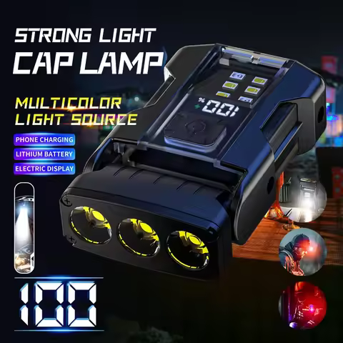 XIWANGFIRE Portable Mini Led Flashlight Led Bright EDC Torch Magnetic Cap Clip Lamp Flash Light Outd