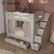 【Free installation】Bunk Bed, Adult Straight-apartment Bed, Small Apartment Children's Double Bed（CC）