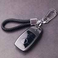 HC Clear Mercedes Key Case for E300L GLE GLA GLS AMG GLC300 A Class GLB Keychain Accessories