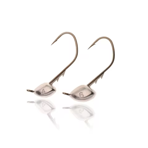 Cast&Catch 5PCS Big Backstab Swimming Jig Head Hook 1/0 4G/6G 5Pcs/Pack For Fishing Lure Soft Bait