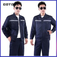 【GOTOOL】Multicolor Wearpack Safety Long Sleeve No Hot Work Two Tone Cotton Twill Shirt M/L/XL/2XL fo