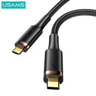 Usams U72 Thunderbolt 3 Type C To Type C Data Cable 40Gbps 100W 5A