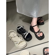 D161-Freeters Drainage Diamond Cross Thick-Soled Sandals Sole Height 6cm