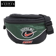 Supreme x Nike 19SS BA6442-013 男士斜背包，黑綠配色，19SS [二手]