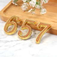 [Manufacturer Direct Shipping] Luminous Metal House Number Letter House Number KTV Room Number Plate