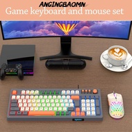 ANGINGBAOMN RAIKU T98 Keyboard, 98 Key Layout Luminous Keyboard Mouse Set,  USB Connection  Lighting