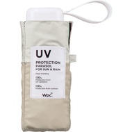 Wpc. Parasol Tiny Beige Folding Umbrella 47cm Women's For Both Sunny and Rainy Weather Shading UV Pr