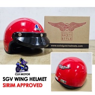 [Sirim Approved] SGV WINGS HELMET-Red