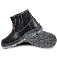 Oscar Safety Shoes Super-tec T 807 Black – Double Zip Boot