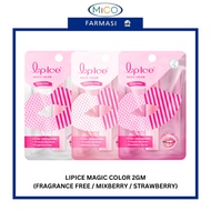 LIPICE MAGIC COLOR CHANGEABLE 2GM - (FRAGRANCE FREE / MIXBERRY /STRAWBERRY)