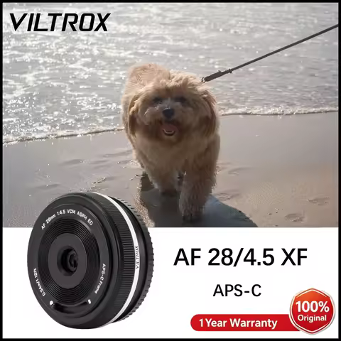 Viltrox 28mm F4.5 AF Pancake Lens for Fujifilm X-Mount X-T5 X-H2 X-T50 X-M5 X-T30 II X-T50 X-T200 X-