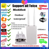 【Modified】Wifi Router, Modem Wifi Sim Card, Wifi Antenna Outdoor, 4G LTE 150Mbps WiFi Modem IP66 Waterproof Outdoor Modem External Antenna