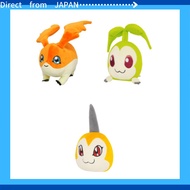 Sanei Boeki Digimon Patamon (S) W9 x D14 x H13cm Plush Toy DG07 ,Renamon (S),Lopmon (S),Wormmon (S),