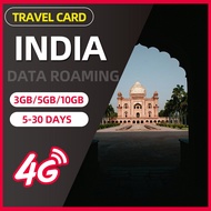 Indian phone card 4G high-speed mobile network card 3GB/5GB/10GB data Airtel network operator 4G super strong coverage card activation New Delhi Mumbai travel SIM card