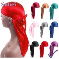 SUBEIMY Silk Durag Elastic Pre-Tied Headwrap Fashion Adjustable Pirate Hat