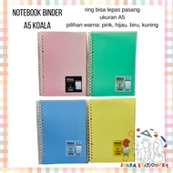 A5 Binder Notebook 78 Sheets Pastel Color Binder Note Notebook Binder Book