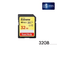 SanDisk Extreme SD Card Memory Card ขนาดความจุ 32GB ความเร็ว อ่าน 90MB/s เขียน 40MB/s (SDSDXVE_032G_GNCIN)