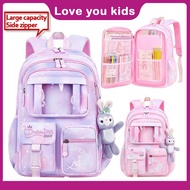Backpack For Kids Girl Grade 1-6 Bag For School Bag For Kids Girl Pink School Bag For Kids Girl