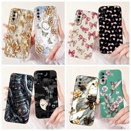 For Huawei Y9s Case STK-L21 STK-LX3 STK-L22 Y 9S Shockproof Cover Fashion Bowknot Flower Soft TPU Ca