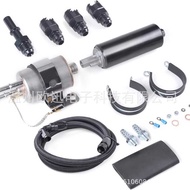 Inline Fuel Pump Fuel Filter Regulator Kit with 6AN Joint 3.9 FT Fuel Hose