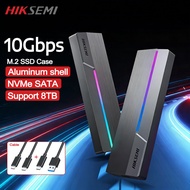 HIKSEMI SSD Case SATA NVMe SSD Enclosure USB 3.1 Gen2 10Gbps SSD Adapter with 8TB Capacity Aluminum 