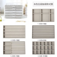 กล่องเครื่องประดับ Acrylic ขนาดใหญ่ กล่องใส่ต่างหู สร้อยคอ ช่องเก็บของแบบลิ้นจี่ กล่องเก็บของสำหรับใ