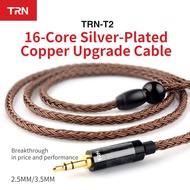 TRN T2 16 Core Silver Plated HIFI Upgrade Cable 3.5/2.5mm Plug MMCX/2Pin Connector For V80 V10 V30 A10 C10 C16 IE80 AS
