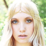 European American Baroque Women's Chain Headband Accessories Fashion Ring Multi-Layer Alloy Chain He