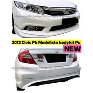 2012 civic fb modelista bodykit skirt lips pu