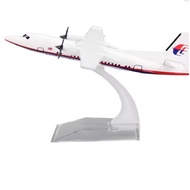 Koleksi Model Kapal Terbang MAS Fokker 50 (FK 50) Malaysia Airlines Diecast Alloy Aviation Model 15c