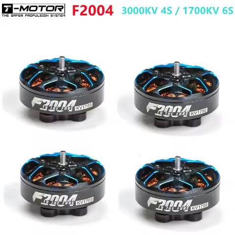 NEW T-MOTOR F2004 3000KV 4S 1700KV 6S Brushless Motor for RC FPV Racing 3inch Cinewhoop 4inch Toothp