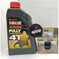 100% original ori HLY YAMALUBE 4T FULLY SYNTHETIC 10W40 OIL FILTER R25 YAMAHA 4T OIL MINYAK HITAM MT