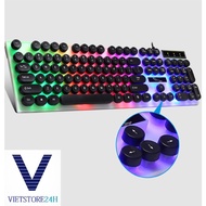 G21 keyboard and mouse set with 7-color led gaming round keys