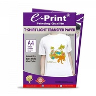 E-Print T-shirt Light Transfer Paper A4 150 grams