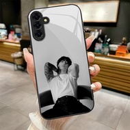 Jung Kook 09 design Phone Case Glass for Samsung Galaxy  S22 S23 S24 S25 Ultra Plus S24FE A22 A35 A5