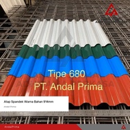 Atap Spandek Warna Baan 914mm - Spandeck