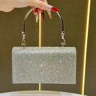 GFS store New Diamond-Studded Womens Handbag Boutique Rhinestone Evening Bag Clutch Party Handbag Si