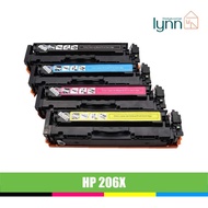 HP 206X W2110X W2111X W2112X W2113X Compatible Toner Cartridge Black / Cyan / Magenta / Yellow
