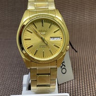 [Original] Seiko 5 SNKL48K1 Automatic Gold Dial Stainless Steel Men Analog Casual Date Watch