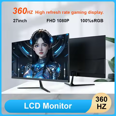 21.5/24/27 Inch LCD Monitor for Gaming PC Desktop 360Hz Refresh Rate 2K QHD IPS Panel HDMI Display w